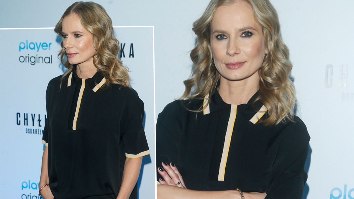 Magdalena Cielecka promuje ostatni sezon „Chyłki”. Jaką ona ma figurę! Nawet w prostej stylizacji wygląda hot