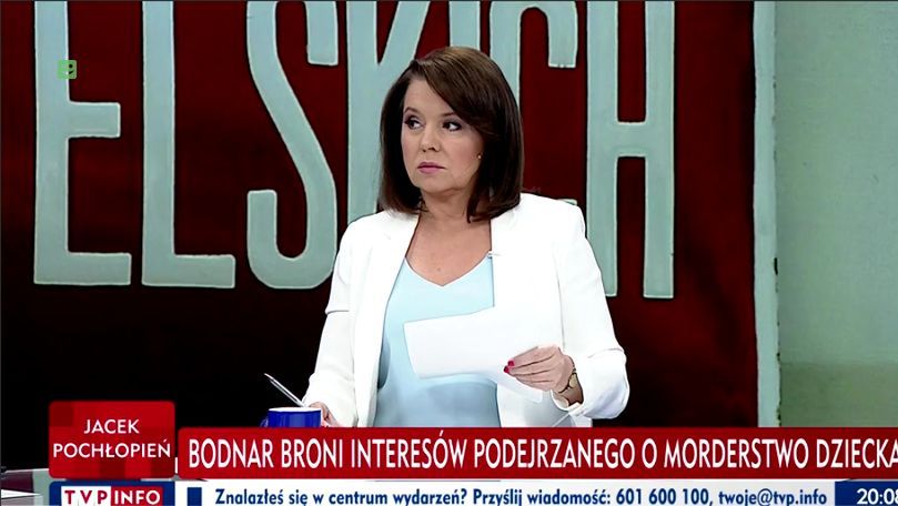 Danuta Holecka w studio "Minęła dwudziesta".