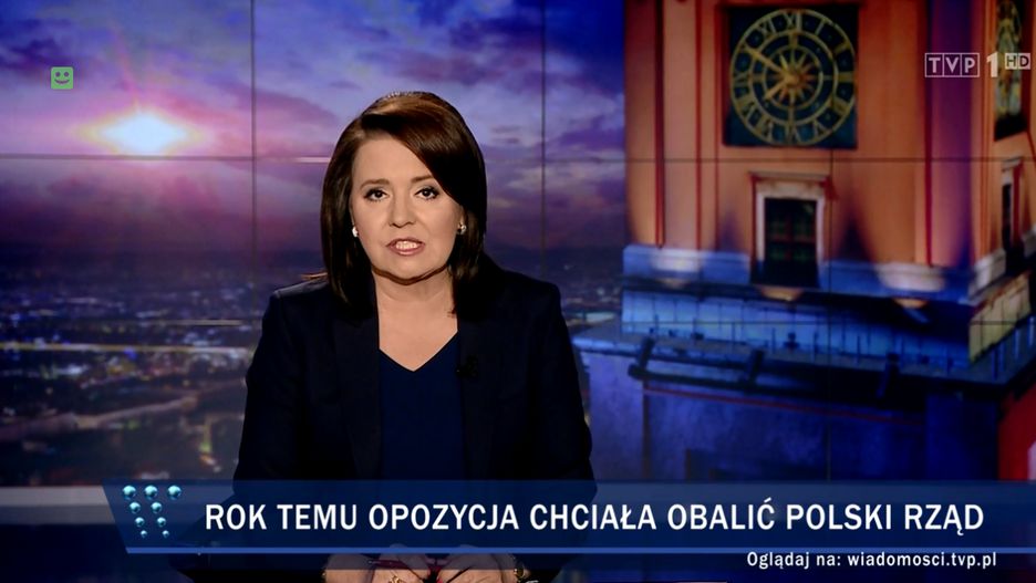 "Wiadomości" TVP wspominają "pucz" opozycji