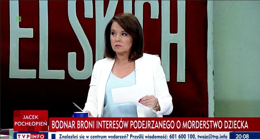 Danuta Holecka w studio "Minęła dwudziesta".
