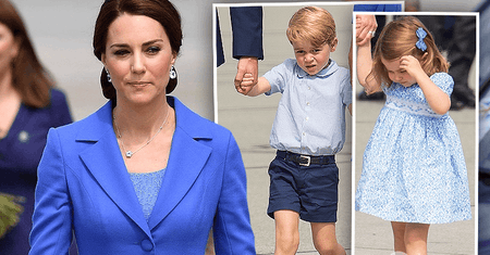 Pożegnanie Kate i Williama z Polską! Nawet piękna stylizacja księżnej nie wygrała z niesfornymi dziećmi