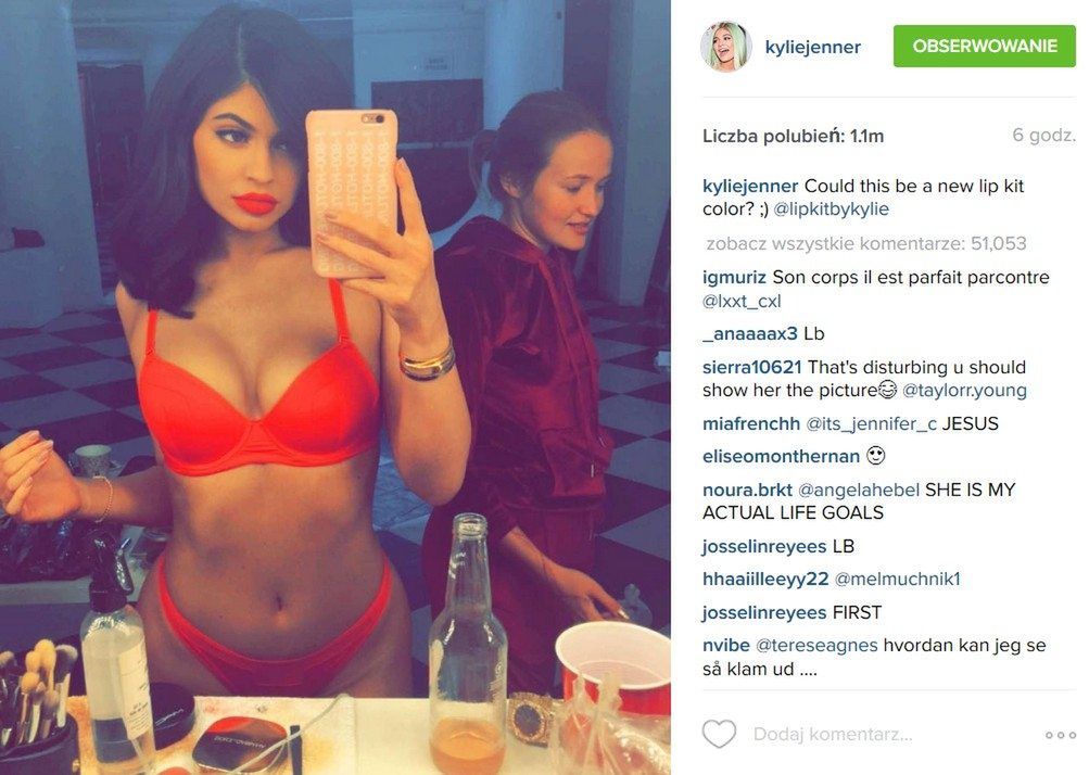 Nowa szminka Kylie Jenner (fot. Instagram)