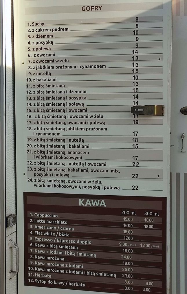 Ceny gofrów w Gdyni- Pyszności