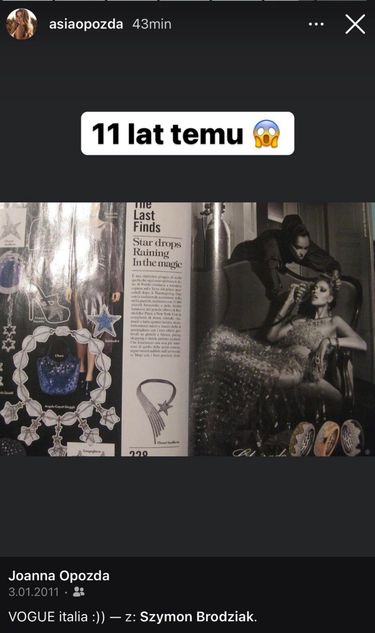 Joanna Opozda w Vogue Italia