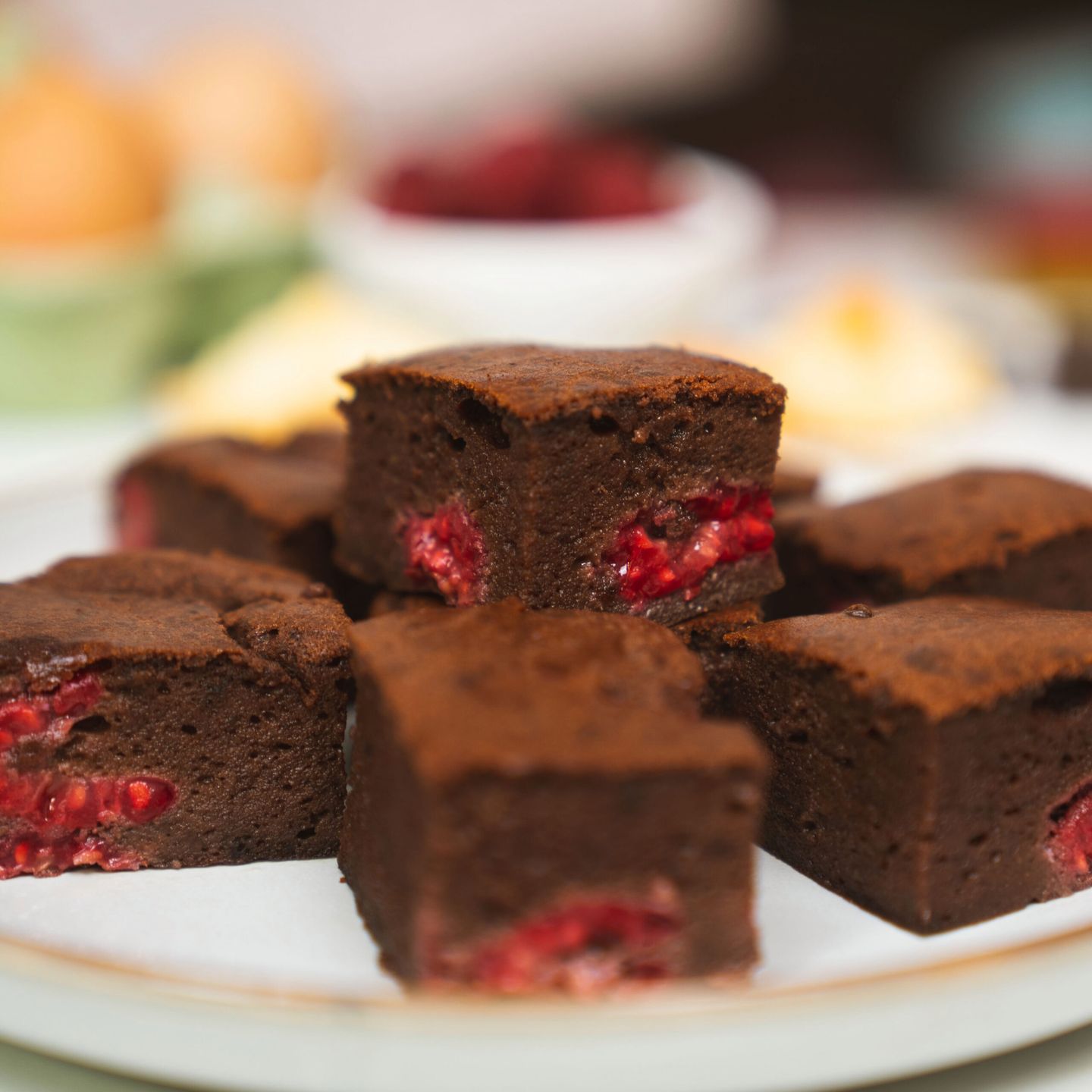 Brownie z malinami- Pyszności (2)