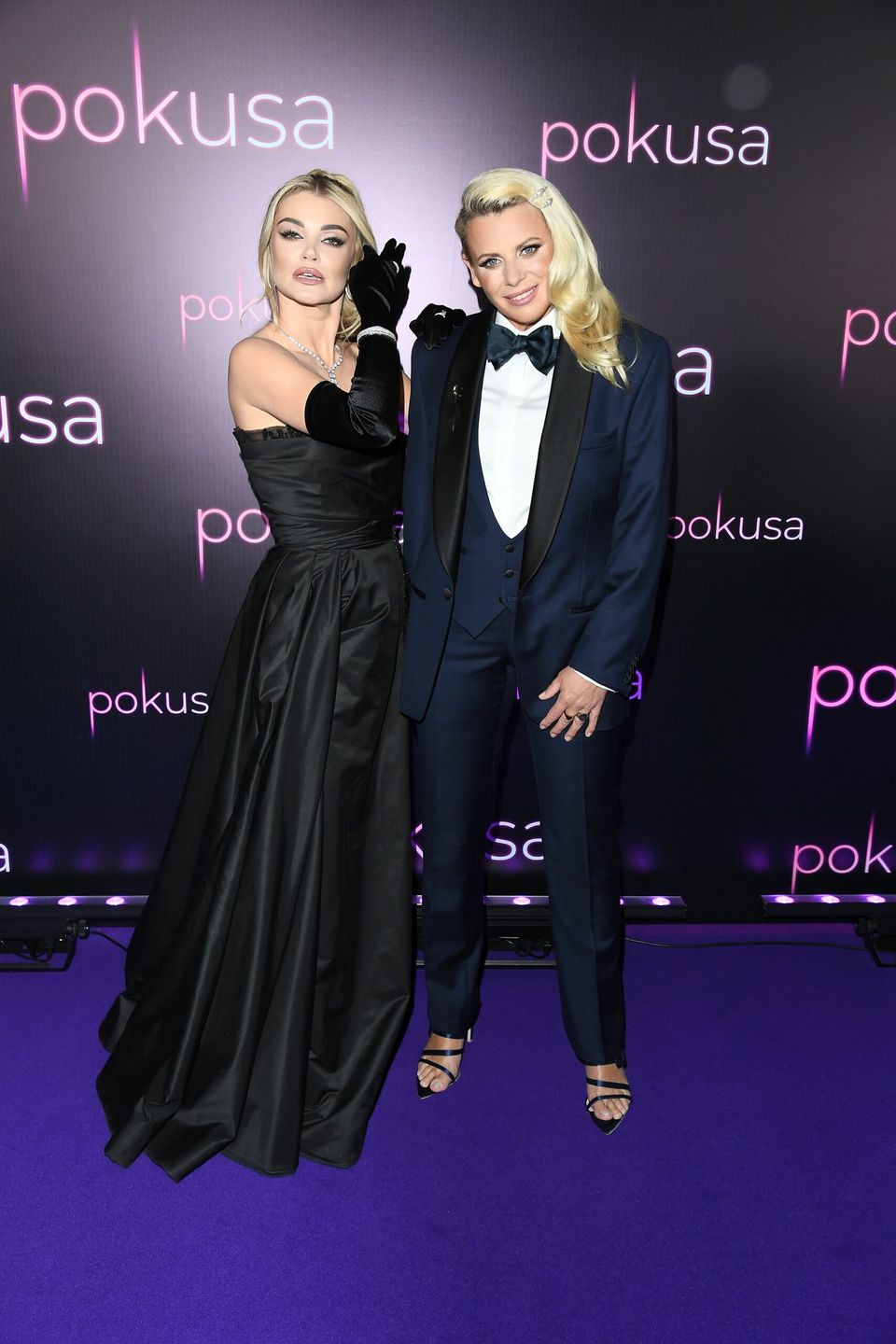 Edyta Folwarska, Maria Sadowska - premiera filmu Pokusa