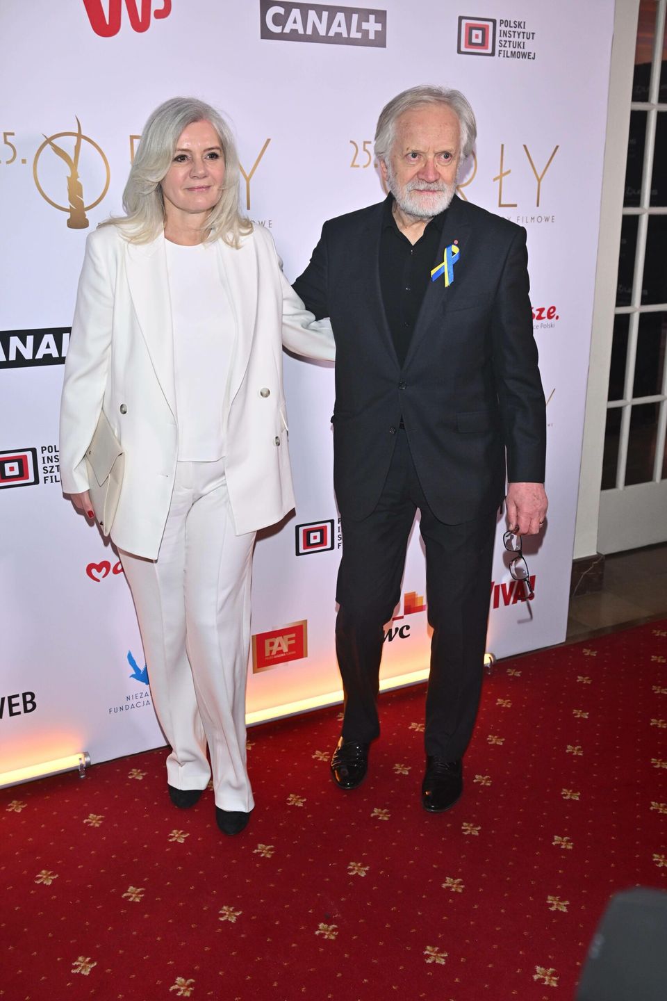 Andrzej Seweryn z żoną  - 25. Gala Polskich Nagród Filmowych Orły 2023