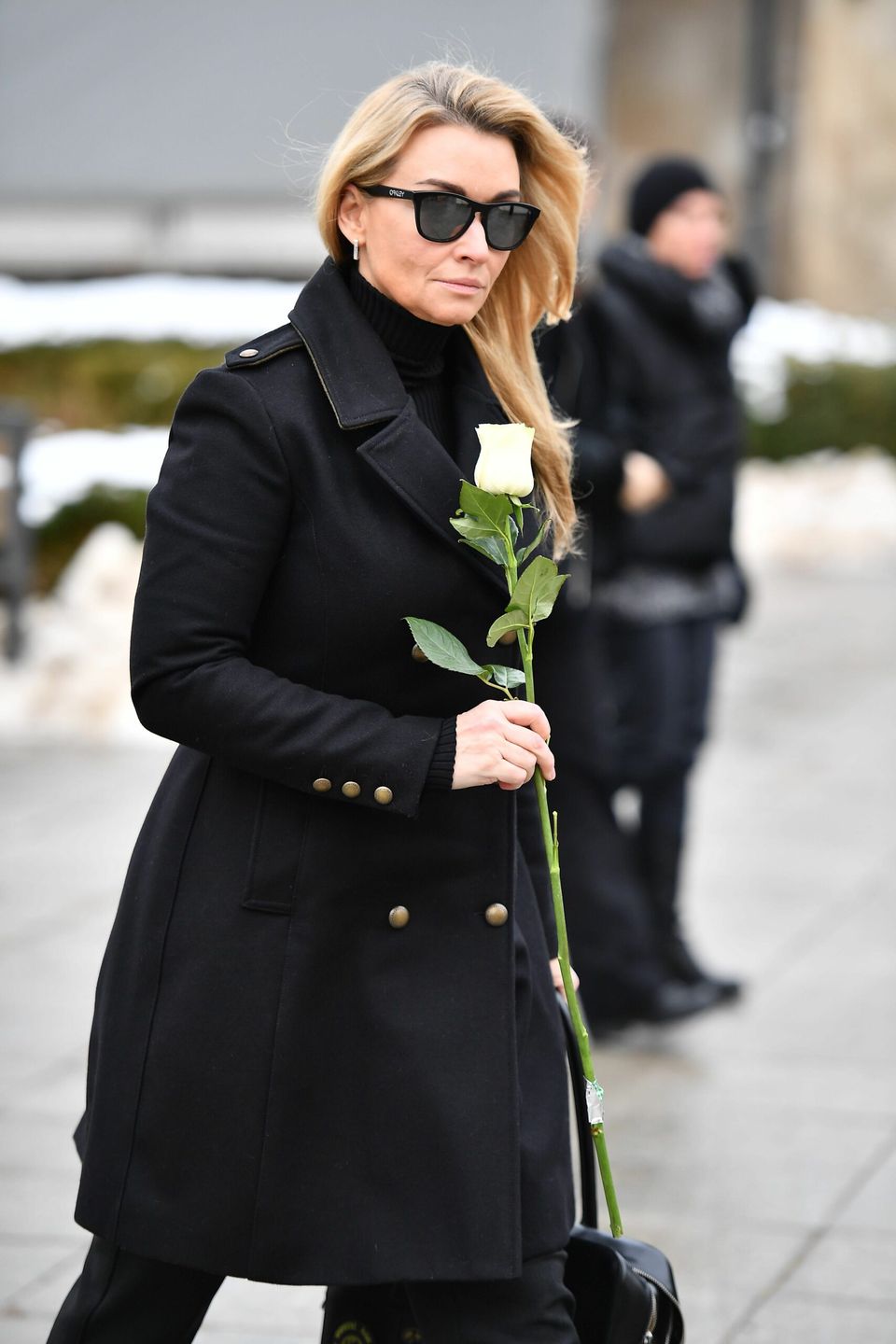 Martyna Wojciechowska- pogrzeb Mariusza Waltera
