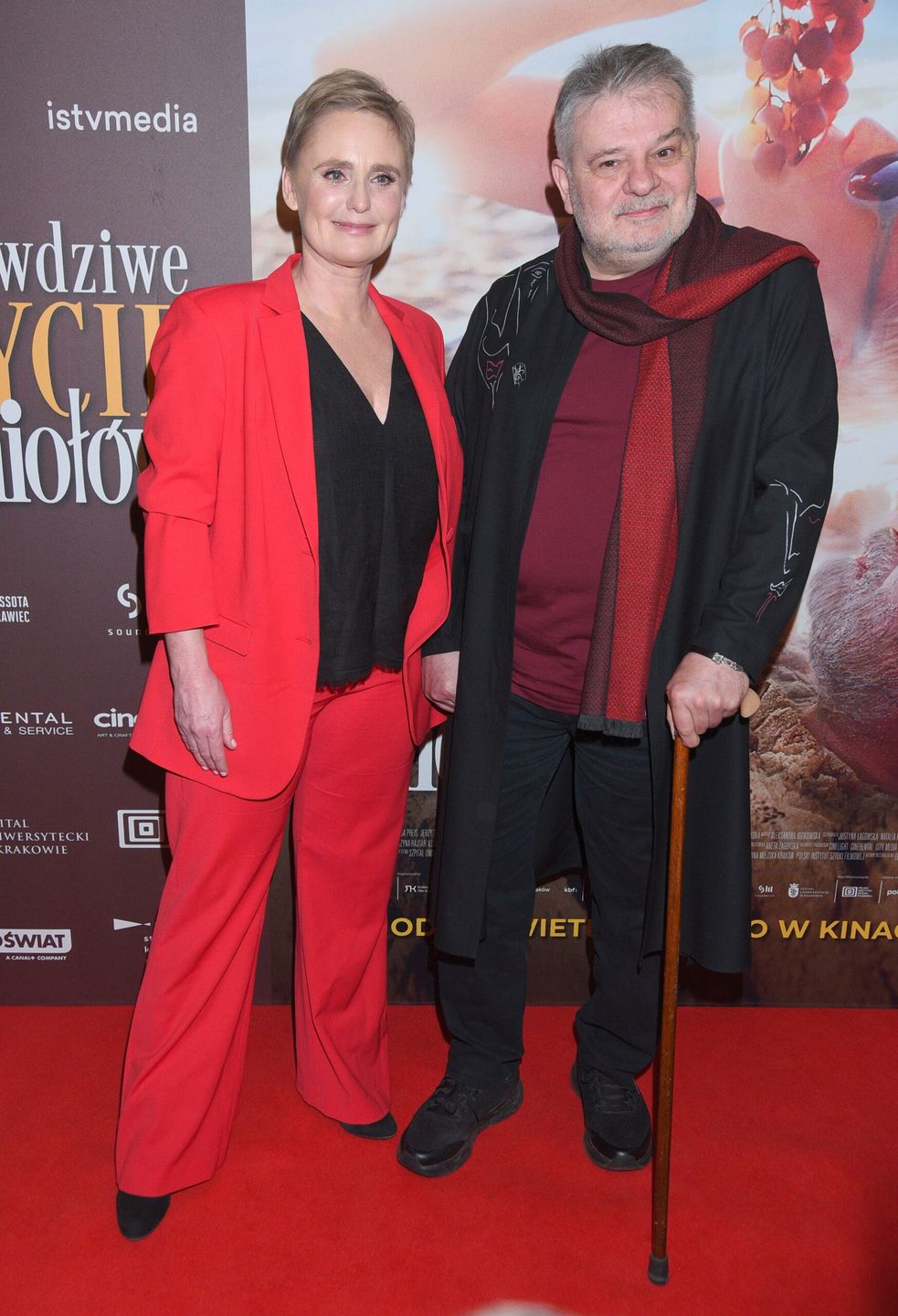 Kinga Preis, Krzysztof Globisz - premiera filmu "Prawdziwe życie aniołów" (fot. KAPiF)