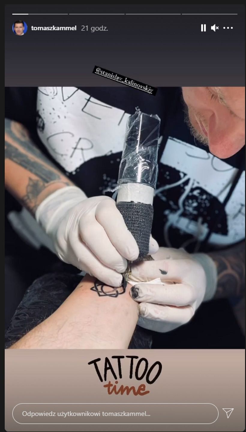 Tomasz Kammel ma nowy tatuaż