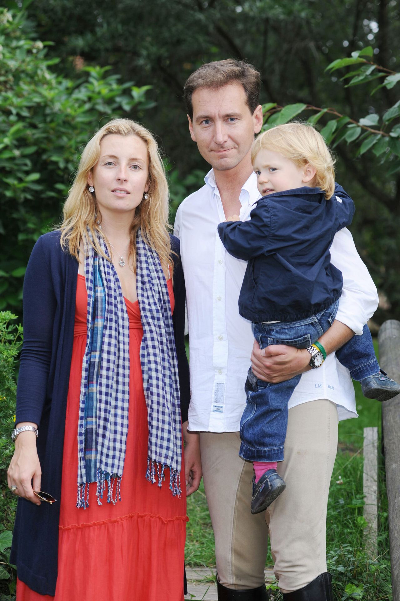 Piotr Kraśko z żoną i synem Konstantym w 2009 roku