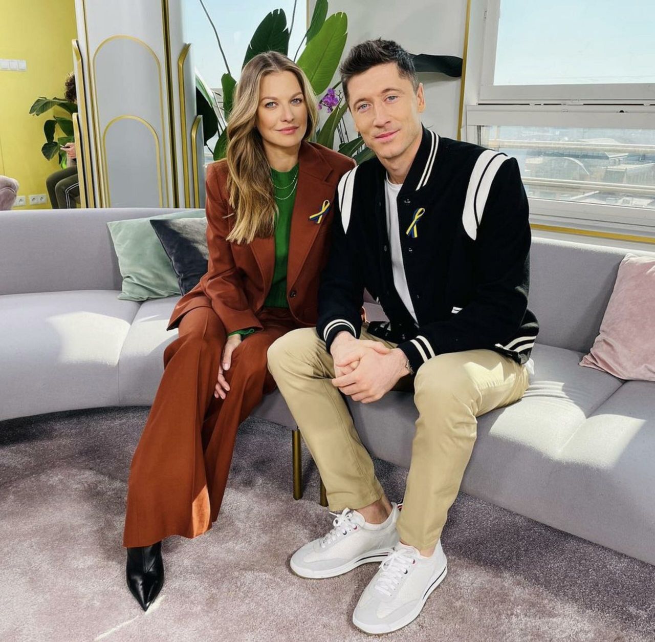 Anna Lewandowska i Robert Lewandowski w DDTVN | fot. Instagram.com/dziendobrytvn