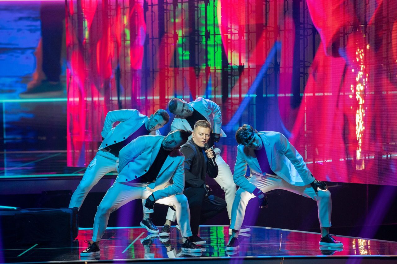 Rafał Brzozowski – Eurowizja 2021, pierwsza próba (fot. eurovision.tv)
