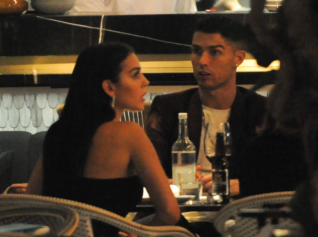 Georgina Rodriguez i Cristiano Ronaldo na kolacji