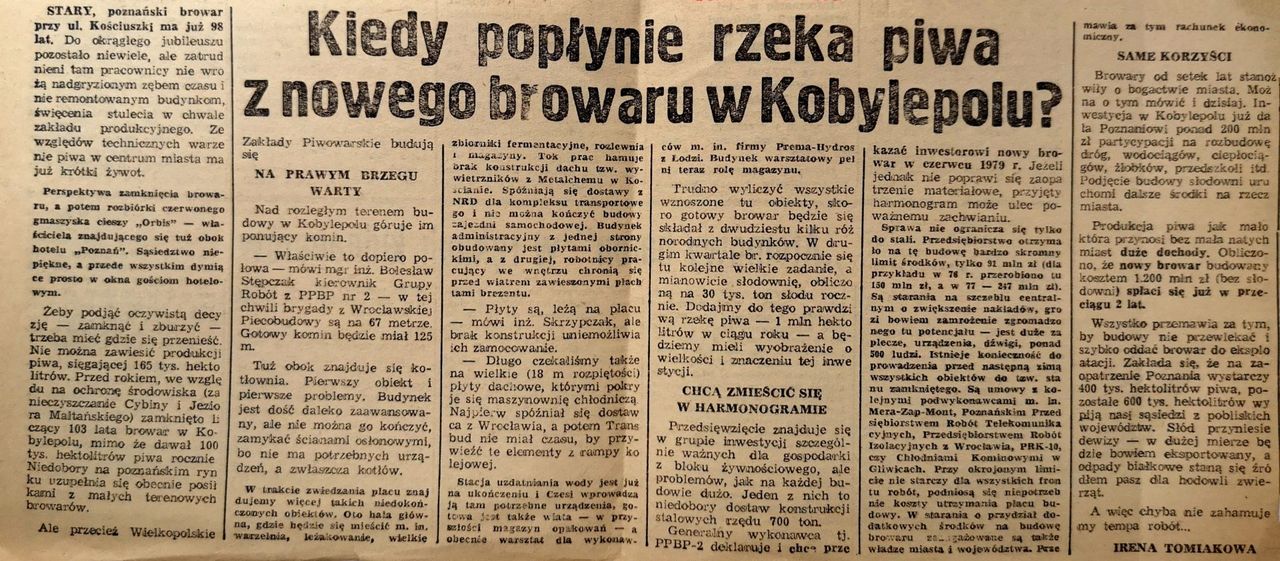 wpis w jednej z gazet w Poznaniu fot. archiwum redakcji