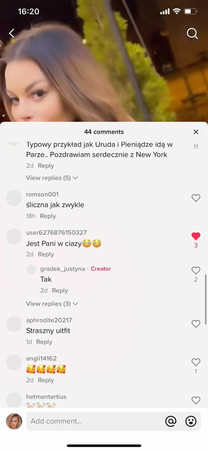 Justyna Gradek jest w ciąży