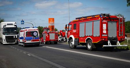 Wypadek na DK11 w stronę Poznania
