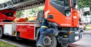 Pożar w kościele św. Floriana w Sosnowcu: Strażacy walczą z ogniem