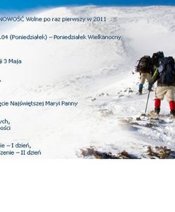 Mniej wolnego w przyszłym roku. Zaplanuj sobie długie weekendy