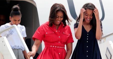 Stylowa Michelle Obama z córkami w Wenecji