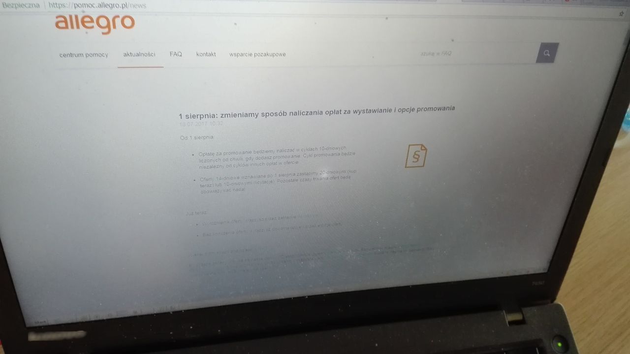 Allegro podwyższa opłaty o 250 proc. "Sprawa dla urzędu antymonopolowego"