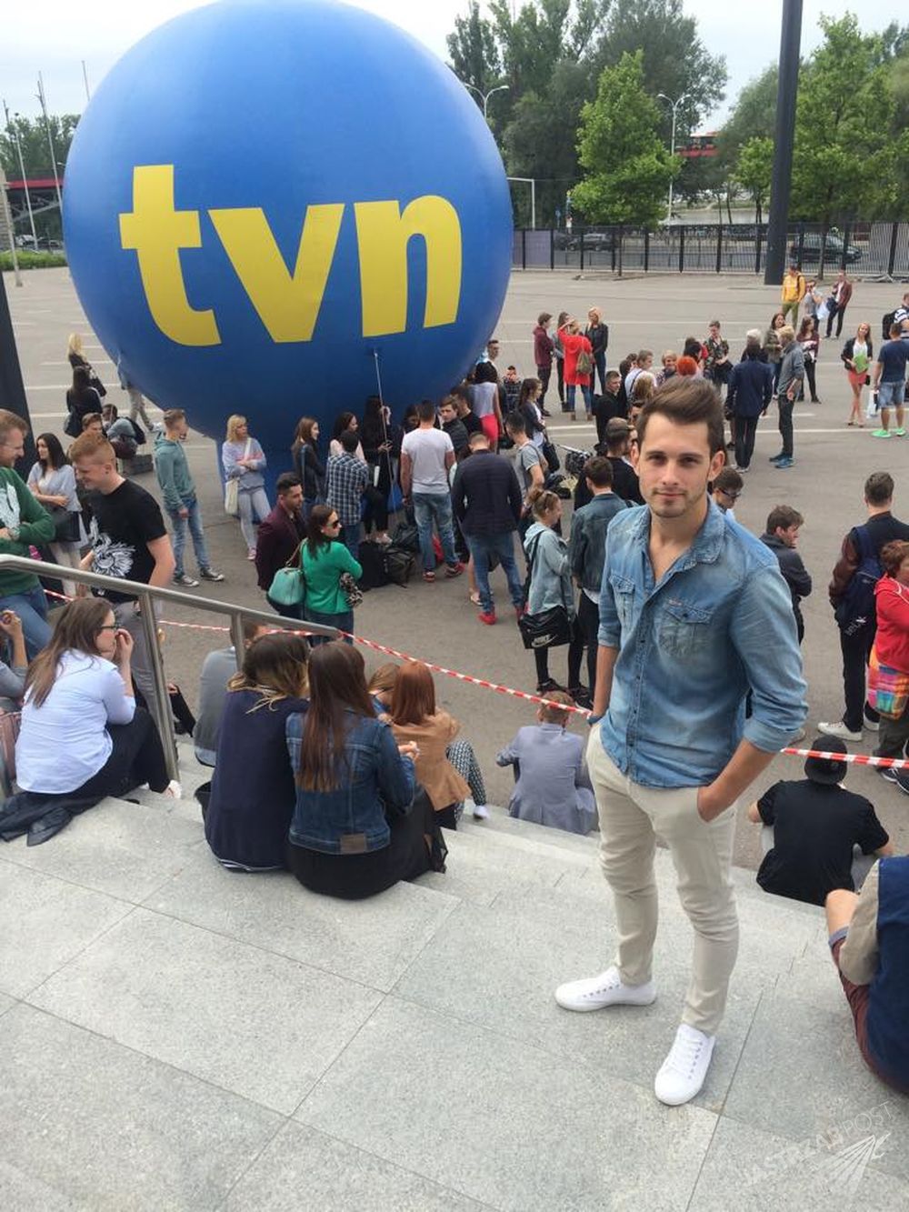Olek Maślak na castingu do Top Model, fot. Facebook