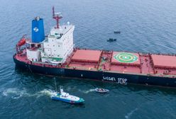 Aktywiści Greenpeace zablokowali statek z importowanym węglem w Porcie Gdańsk