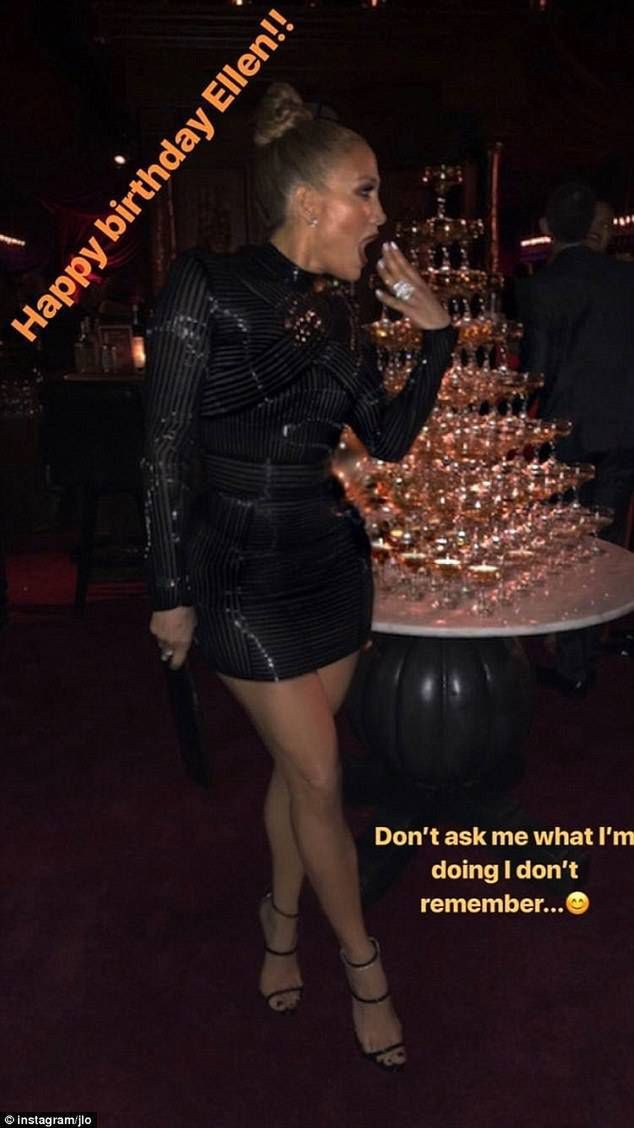 Jennifer Lopez – 60 urodziny Ellen DeGeneres
