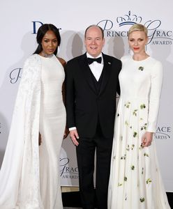 Księżna Charlene i Naomi Campbell - białe damy w Nowym Jorku