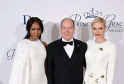 Księżna Charlene i Naomi Campbell - białe damy w Nowym Jorku