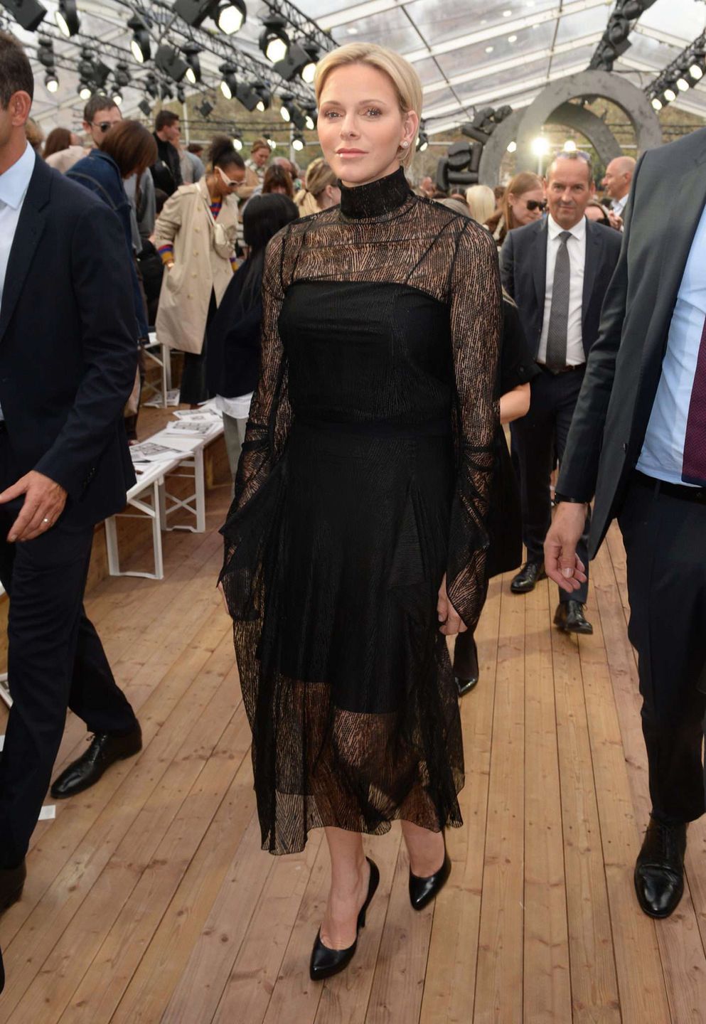 Księżna Charlene - Paris Fashion Week 2018