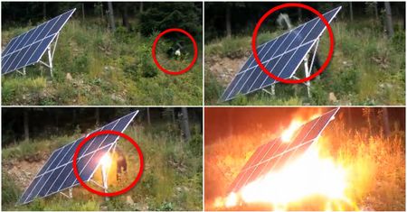 Podpalił panel solarny w turystycznej miejscowości. Właściciele szukają sprawcy