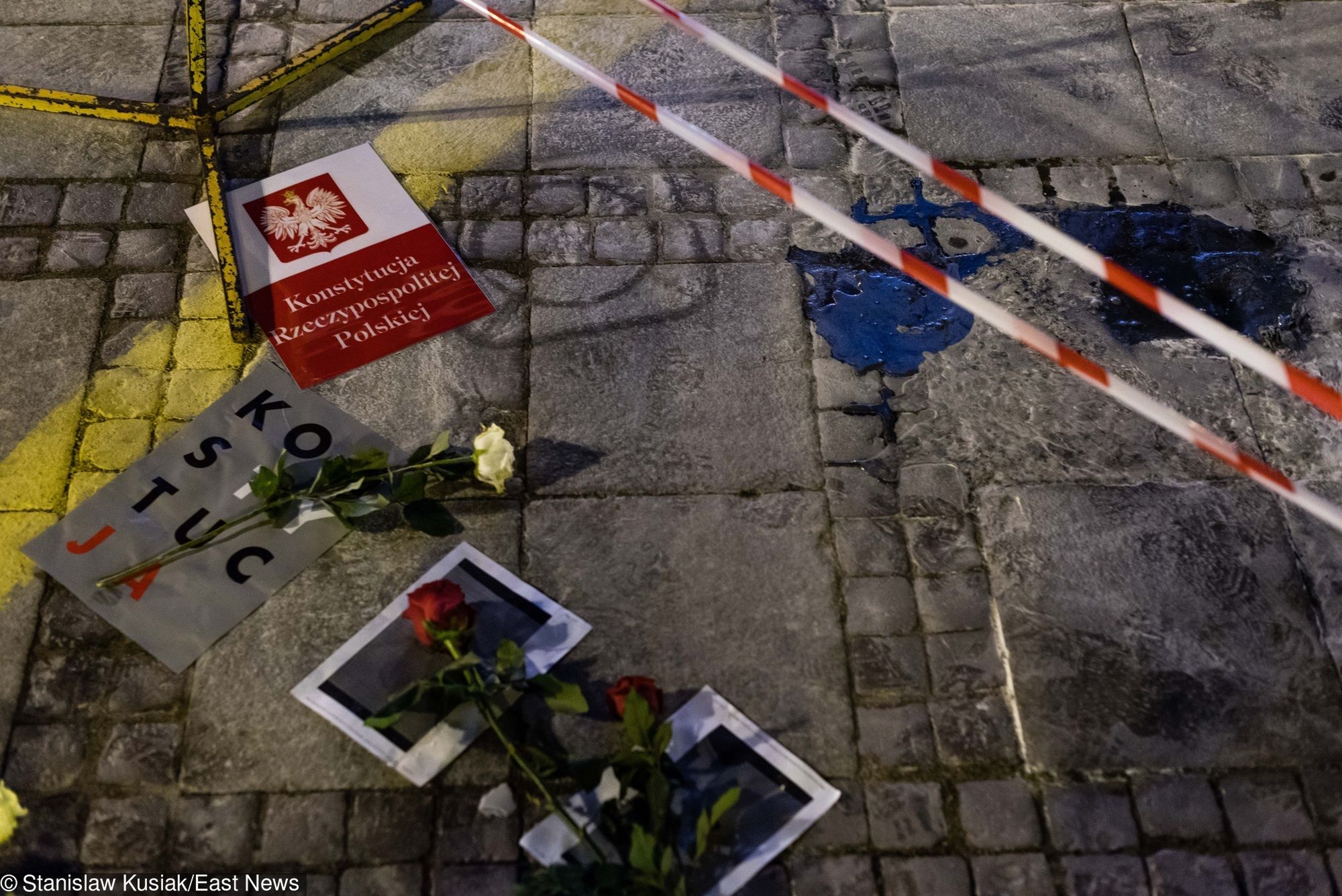 54-letni mężczyzna oblał się nieustaloną substancją i podpalił