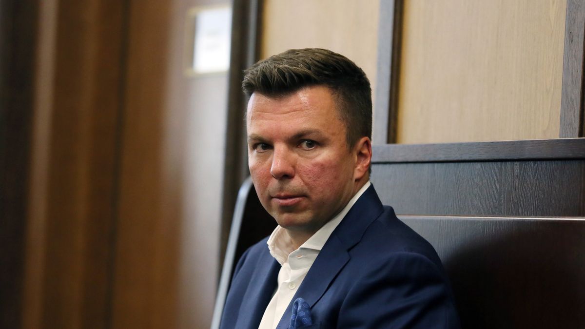 Marek Falenta na sali rozpraw