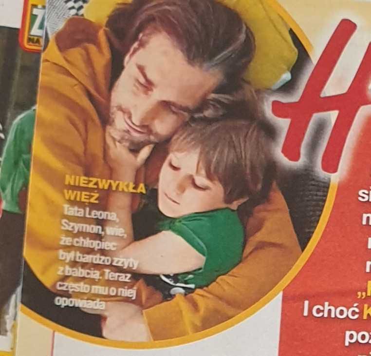 Szymon Sipowicz z synem Leonem (fot. Życie na gorąco, 4 kwietnia 2019)