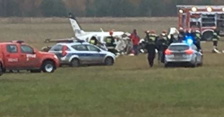 Wypadek lotniczy w Zielonej Górze