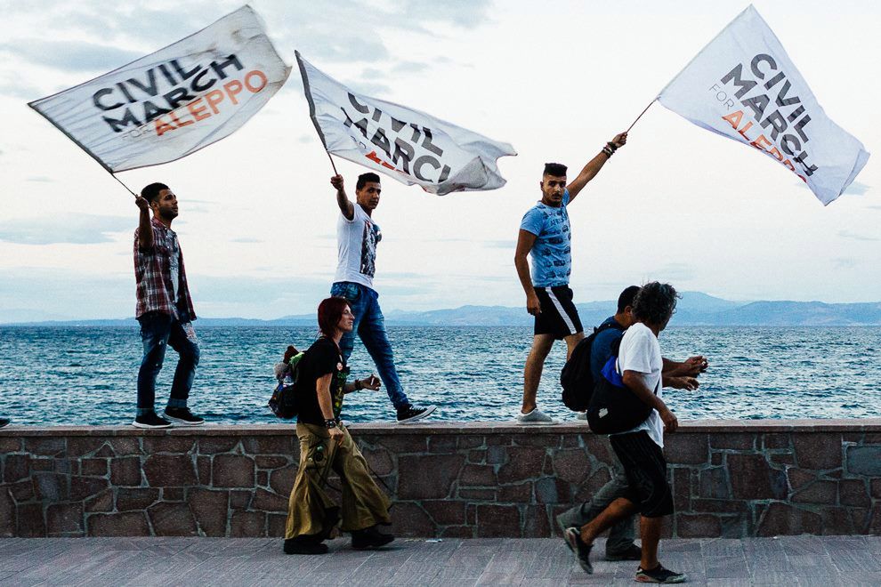 Grecja, wyspa Lesbos. 