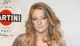 Lara Gessler w cekinowym kombinezonie