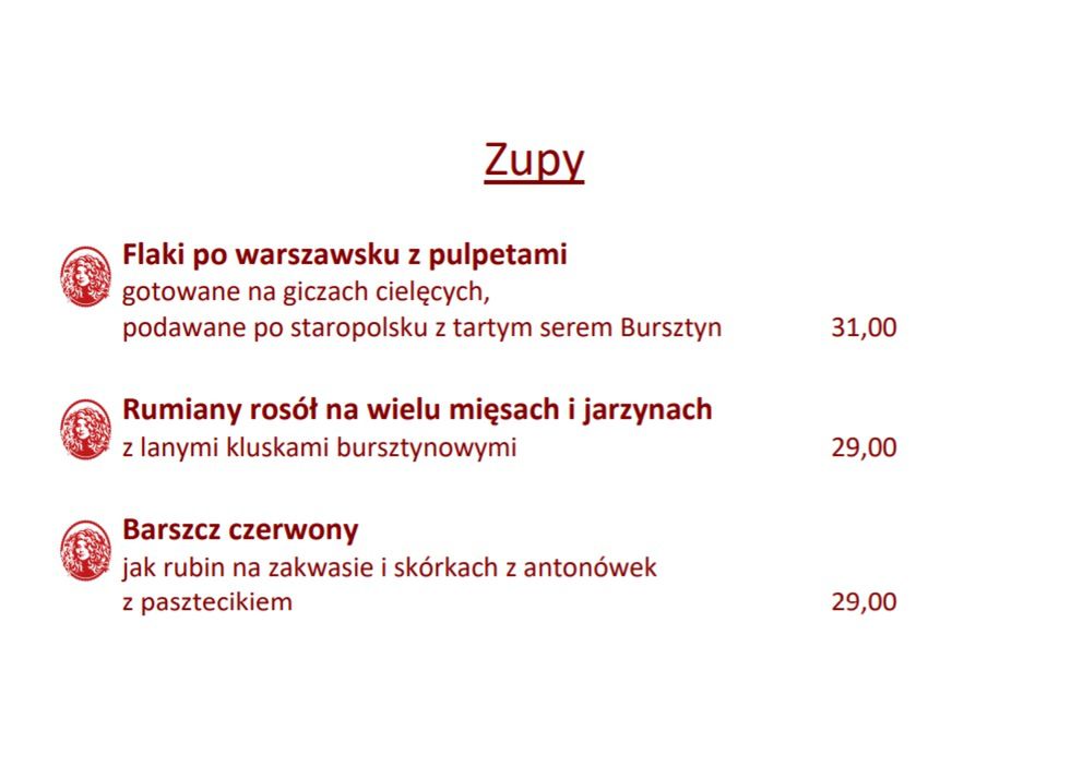 Menu Magdy Gessler