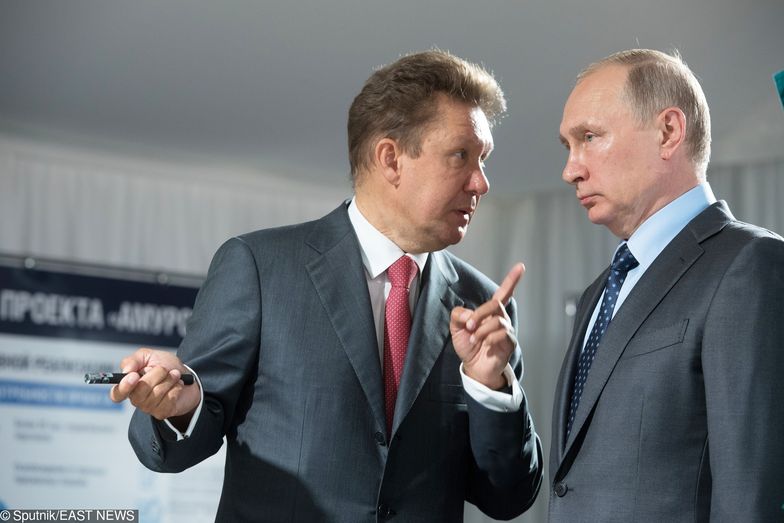 Aleksiej Miller i Władimir Putin.  