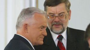 Tomasz Nałęcz i Leszek Miller (fot. PAP/Tomasz Gzell)