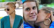 Piękna żona Justina Biebera pomyka po Los Angeles w garniturze polskiej marki! Tylko czy to jest jej rozmiar?