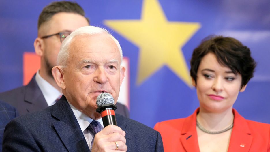 Leszek Miller i Anna-Maria Żukowska.