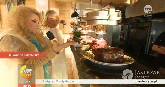Agnieszka Jastrzębska z wizytą u Magdy Gessler w Schronisku Smaków w Bukowinie Tatrzańskiej