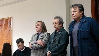 Mecenas Bartosz Przeciechowski, Romuald Lipko, Tomasz Zeliszewski i Krzysztof Cugowski