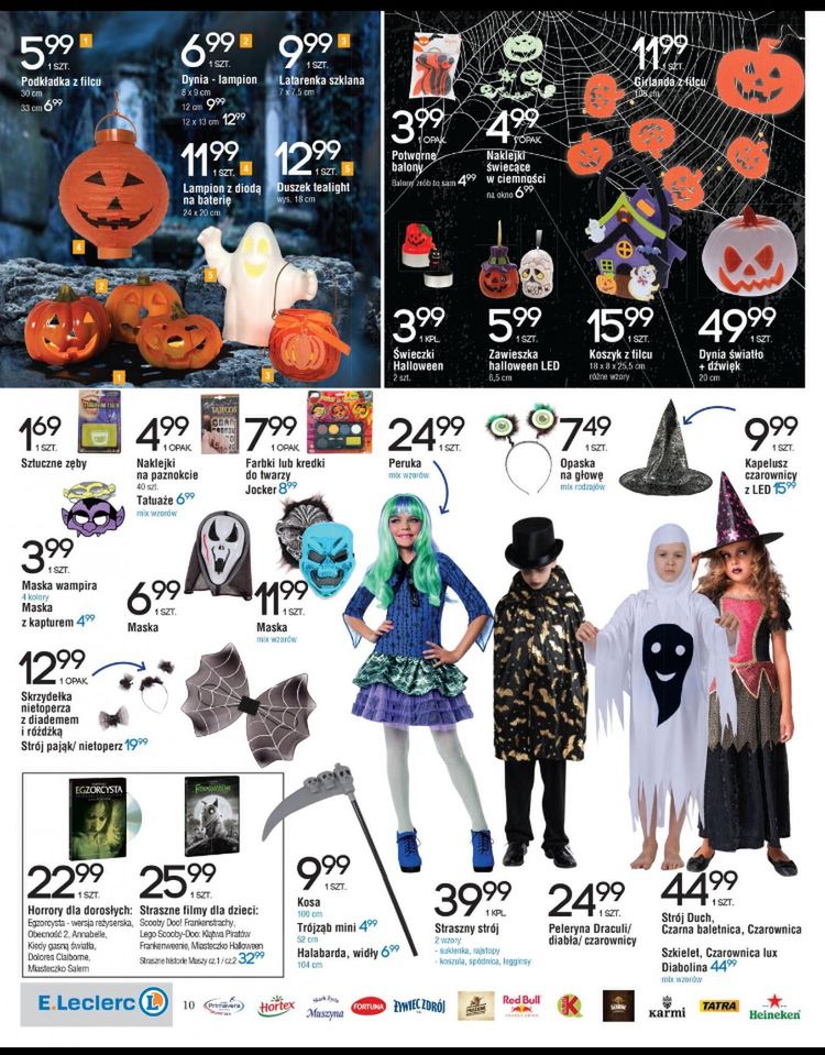 oferta halloweenowa e.leclerc 