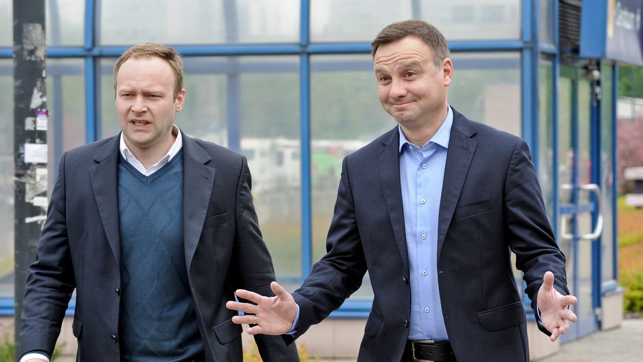 Marcin Mastalerek i Andrzej Duda