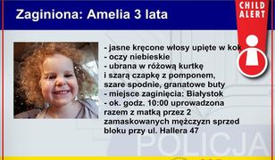 Child Alert. Policja uruchomiła specjalną procedurę, by szukać dziewczynki porwanej w Białymstoku