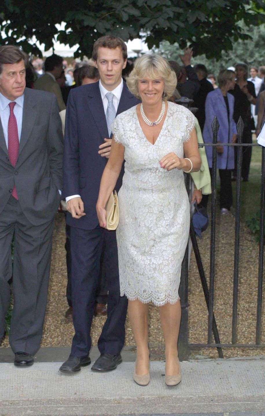 Camilla Parker Bowles. Tom Parker Bowles i sir David Frost