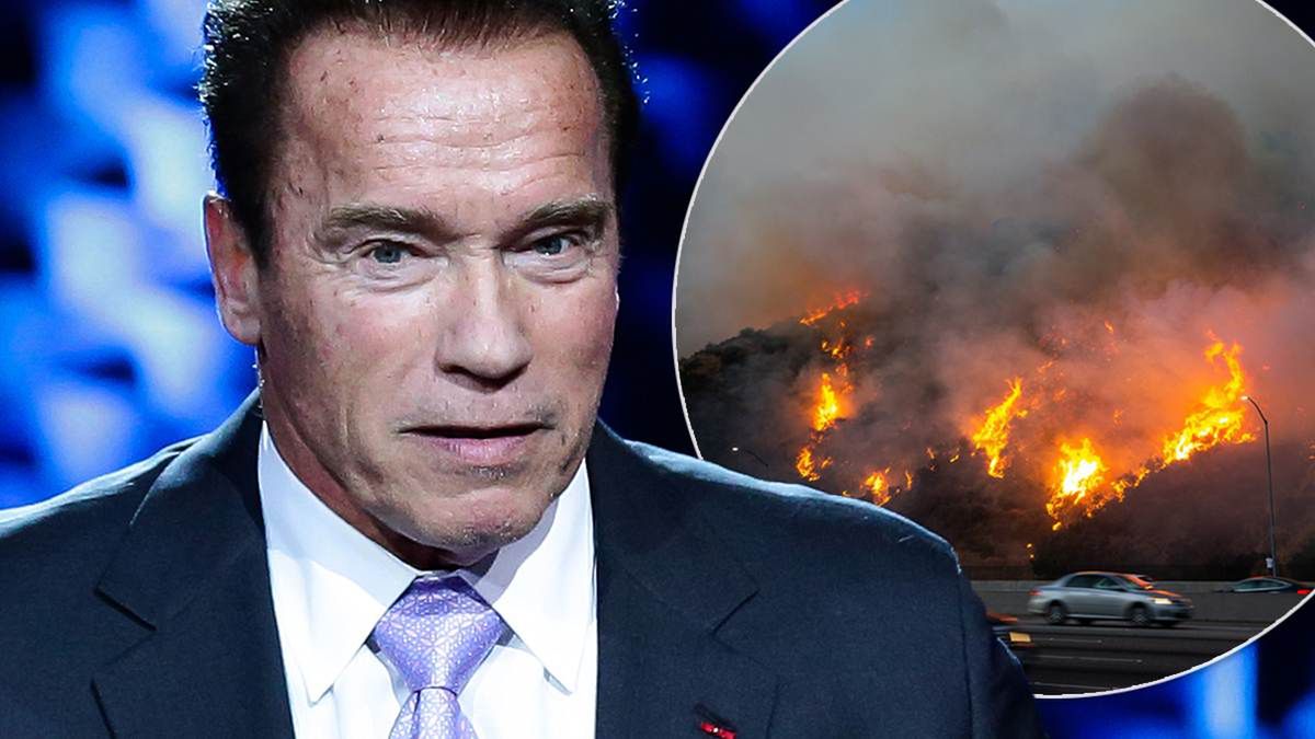 Potężne pożary pochłaniają Los Angeles! Arnold Schwarzenegger ewakuowany z domu